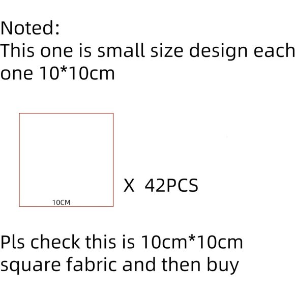 42Pcs 10cm*10cm Cotton Fabric DIY Making Supplies Quilting Patchwork Fabric Fat - Picture 2 of 7